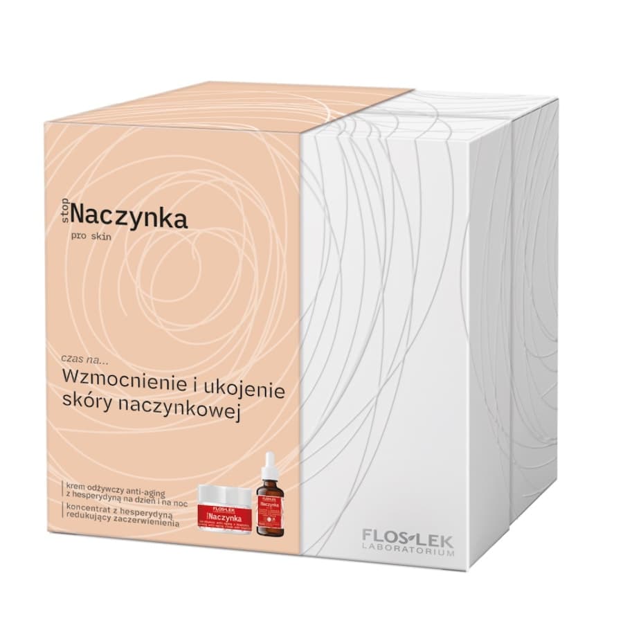 Floslek stopNaczynka zestaw koncentrat z hesperydyną + krem odżywczy anti-aging
