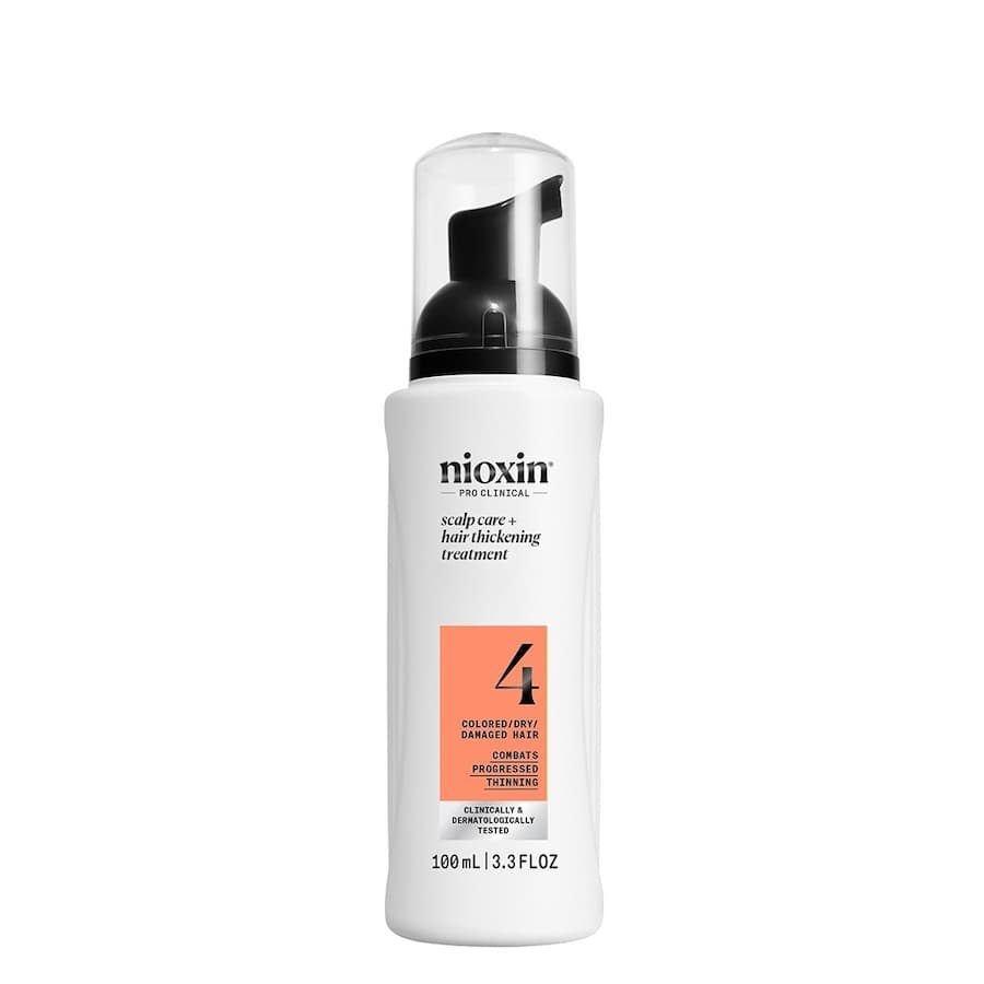 Nioxin System 4 serum bez spłukiwania do skóry głowy i włosów farbowanych, lekko mocno, Maski do włosów