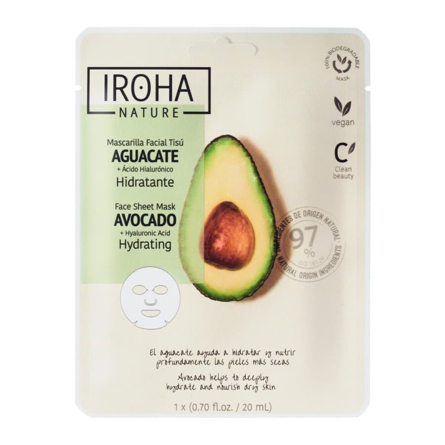 Iroha Avocado Maseczki rozświetlające