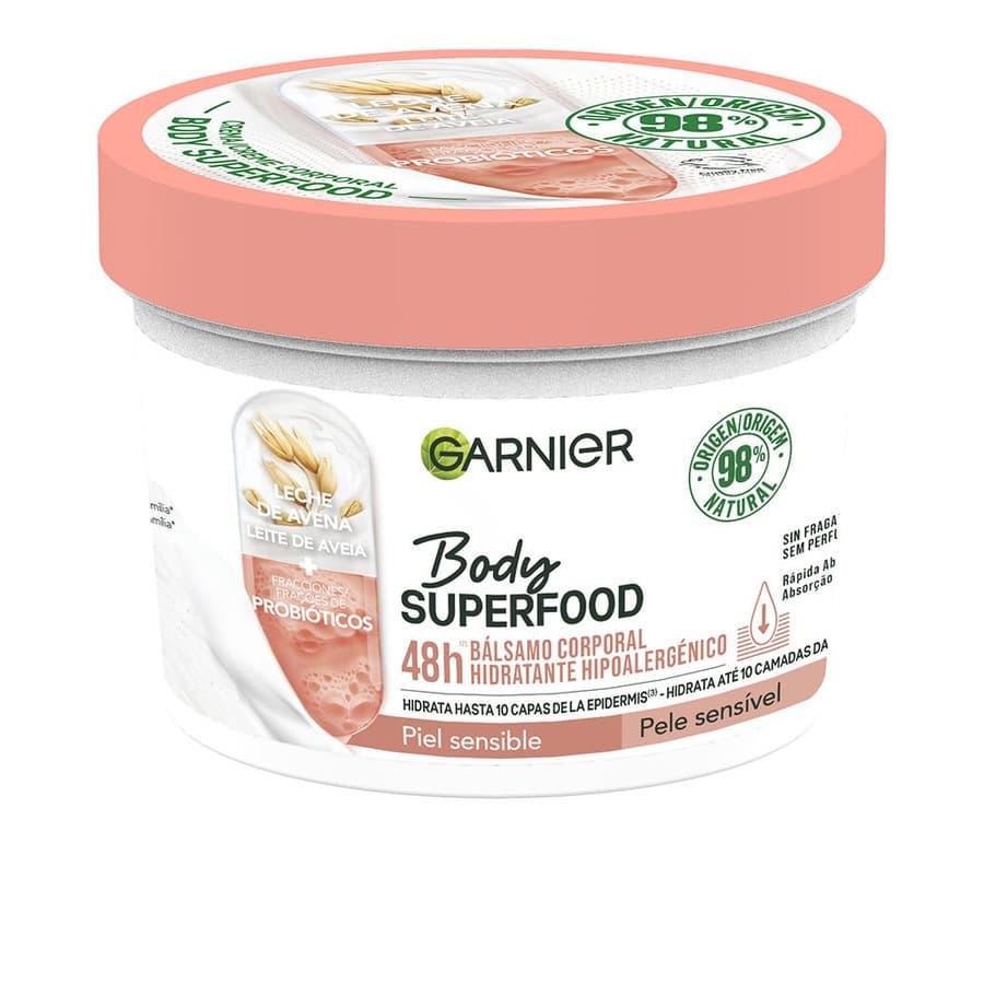 BODY SUPERFOOD AVENA bálsamo corporal hidratante hipoalergénico piel sensible Balsamy do ciała Damski