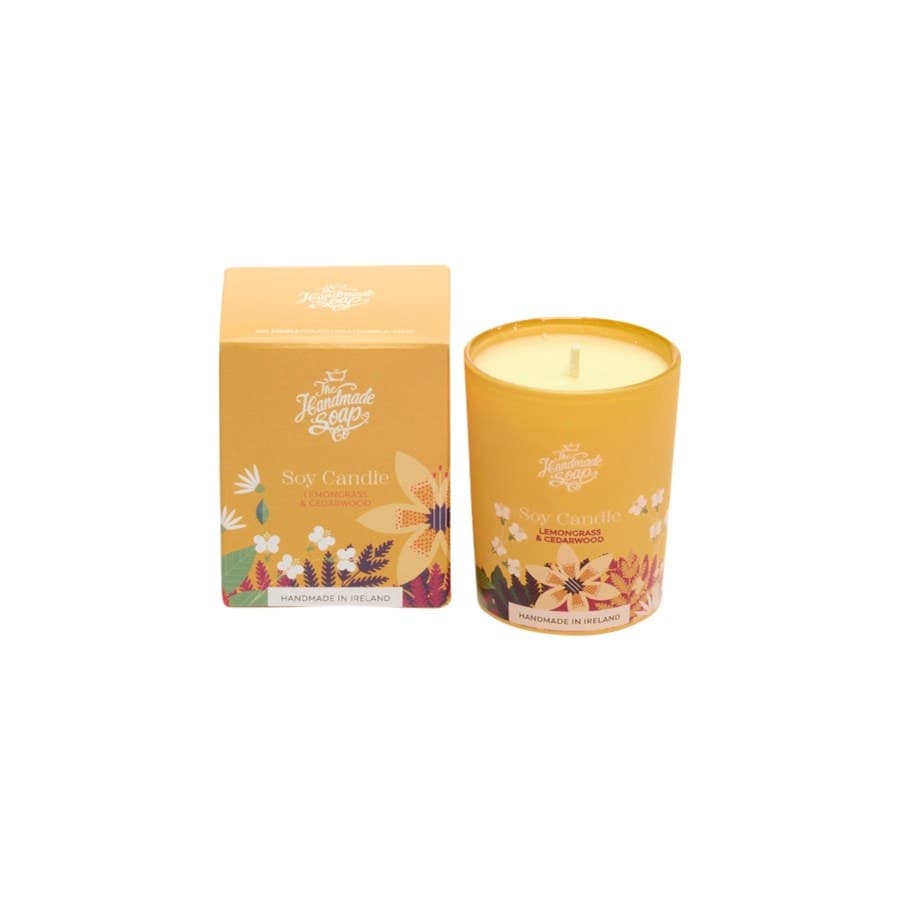 Lemongrass & Cedarwood Świeca zapachowa sojowa Świeczki