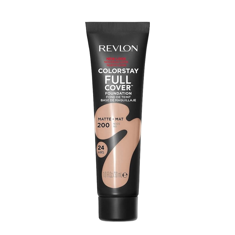 ColorStay™ Revlon ColorStay Full Cover Long Lasting Matte Foundation, lekki podkład do twarzy odporny na wysoką temperaturę i pot, 390 Early Ta