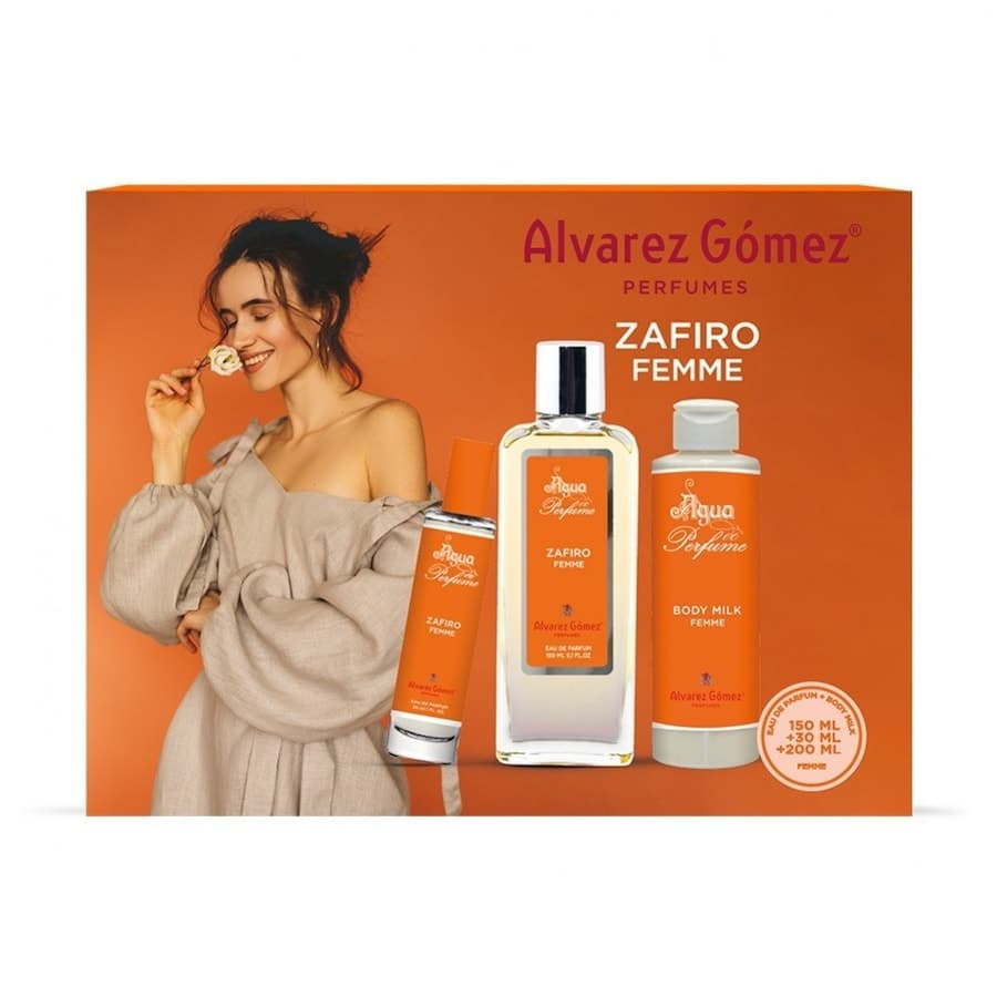 Zestaw „ Alvarez Gomez ” – woda perfumowana „Zafiro” i mleczko do ciała Zestaw zapachowy 1 ct Damski