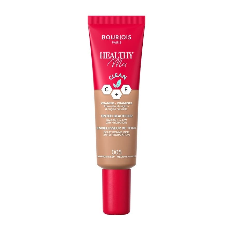 Bourjois Healthy Mix Clean Tinted Beautifier upiększający krem tonujący, nawilżający tint do twarzy, nr 002 Light, Podkłady 1 ct