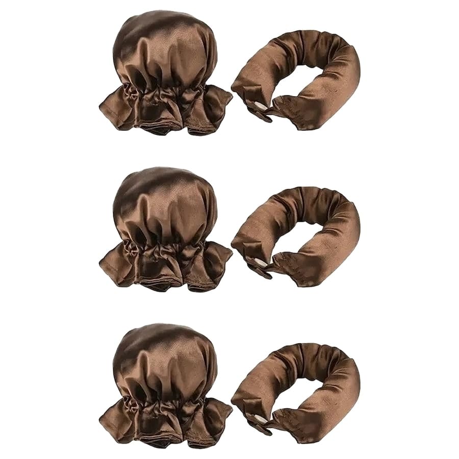SOHO Flexi Rod Buns Wałki do włosów bez użycia ciepła 6 ct Brązowy Damski