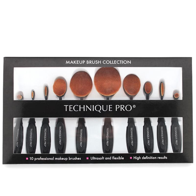 Technique PRO Owalne pędzle do makijażu - Zestawy pędzli do makijażu 1 ct