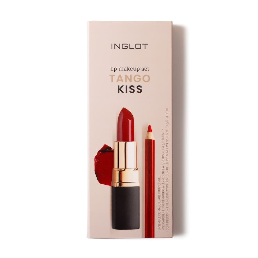 Lip Makeup Set Tango Kiss Zestaw do makijażu ust - Pomadka 905 Red + Konturówka 58