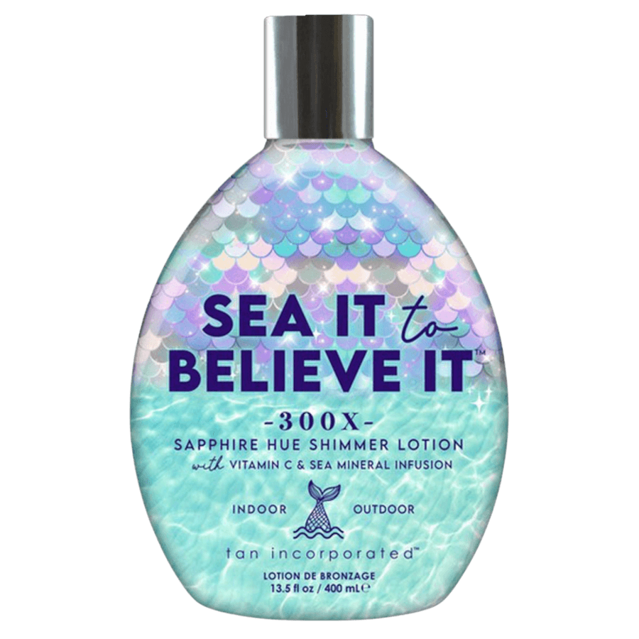 Sea It To Beleive balsam do opalania brązujący z drobinkami szafiru i witaminą C Samoopalacze