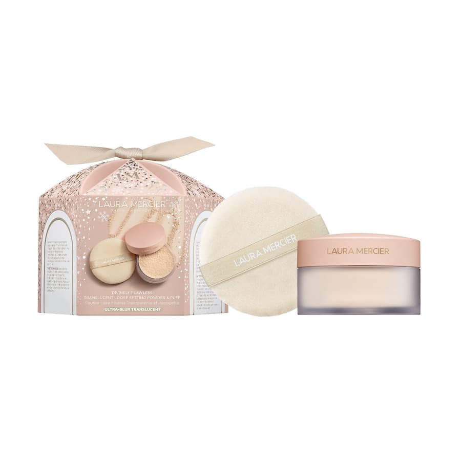 Laura Mercier Divinely Flawless Translucent Loose Setting Powder & Puff Pudry 1 ct