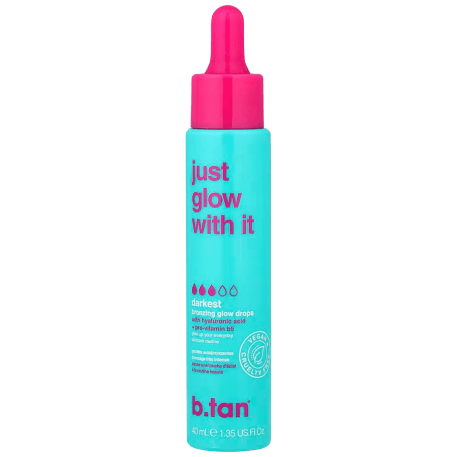 Just Glow With It krople samoopalające brązujące do twarzy i ciała Samoopalacze