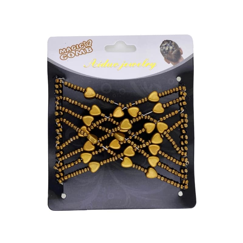 SOHO SOHO EZ Combs Elastyczny Grzebień do Włosów Dwupak - Caramel Bronze Klamry i spinki do włosów 1 ct