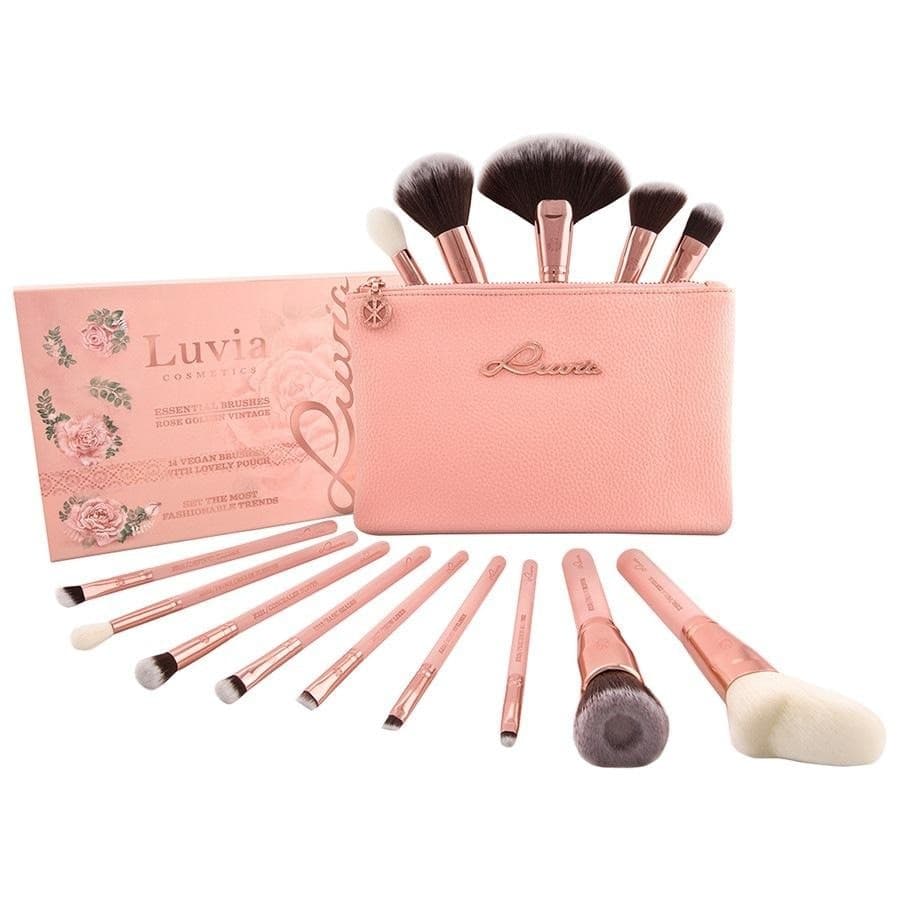 Luvia Essential Brushes - Rose Golden Vintage Zestawy pędzli do makijażu 1 ct