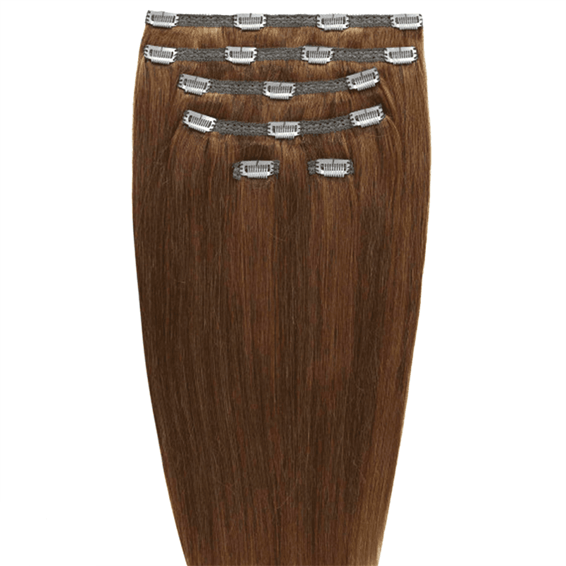 Gold24 Przedłużenie włosów Clip-in #4/27 Brązowa/Blond Mix - 50 cm Przedłużanie włosów 1 ct Brązowy