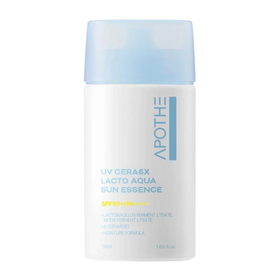 Uv Cera 6X Lacto Aqua Sun Essence nawilżająca esencja do twarzy z filtrem SPF50+ PA++++