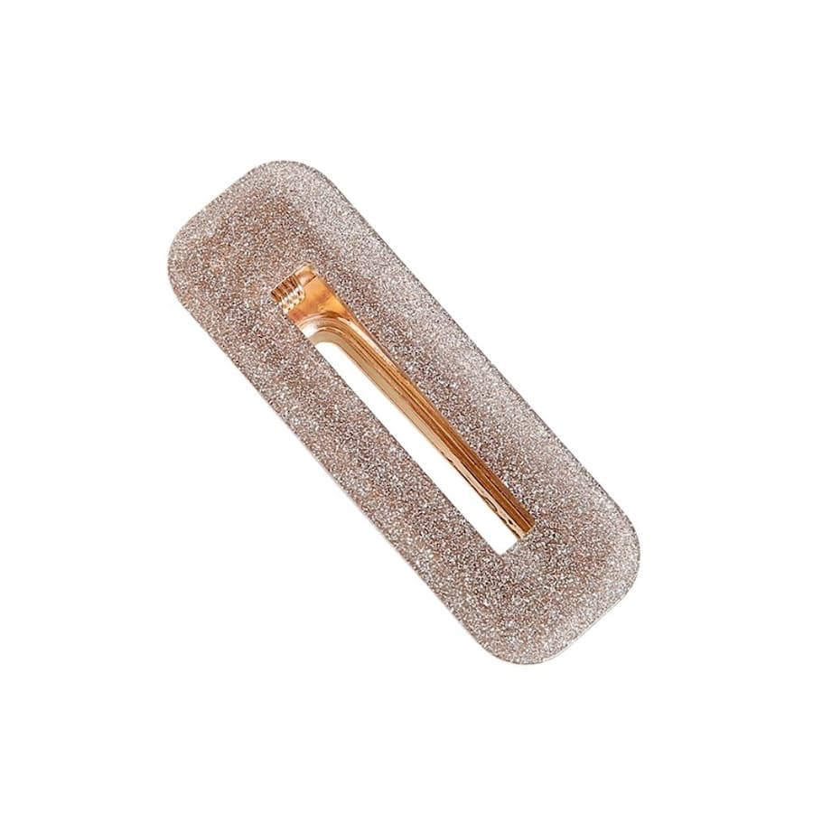 SOHO Mova Spinka do Włosów - Glitter Silver (6,5 cm) Klamry i spinki do włosów 1 ct Szary Damski