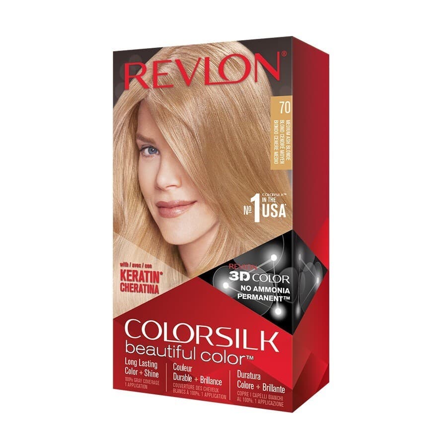 ColorSilk Beautiful Color Trwała koloryzacja Farby do włosów 1 ct Jasnobrązowy