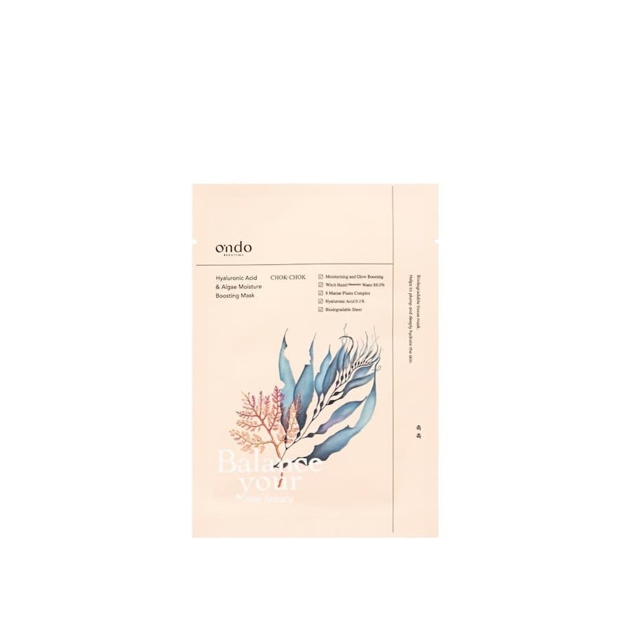 CHOK-CHOK HYALURONIC ACID & ALGAE MOISTURE BOOSTING MASK Zestawy do pielęgnacji twarzy