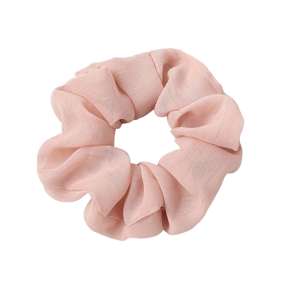 SOHO Jinn Scrunchie - Beżowa gumka do włosów z brokatem Gumki do włosów 1 ct Nude Damski