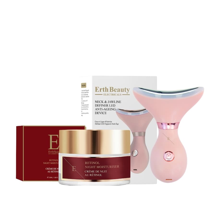 LED Szyja Żuchwa Róż Duo Retinol Urządzenia do masażu twarzy 1 ct
