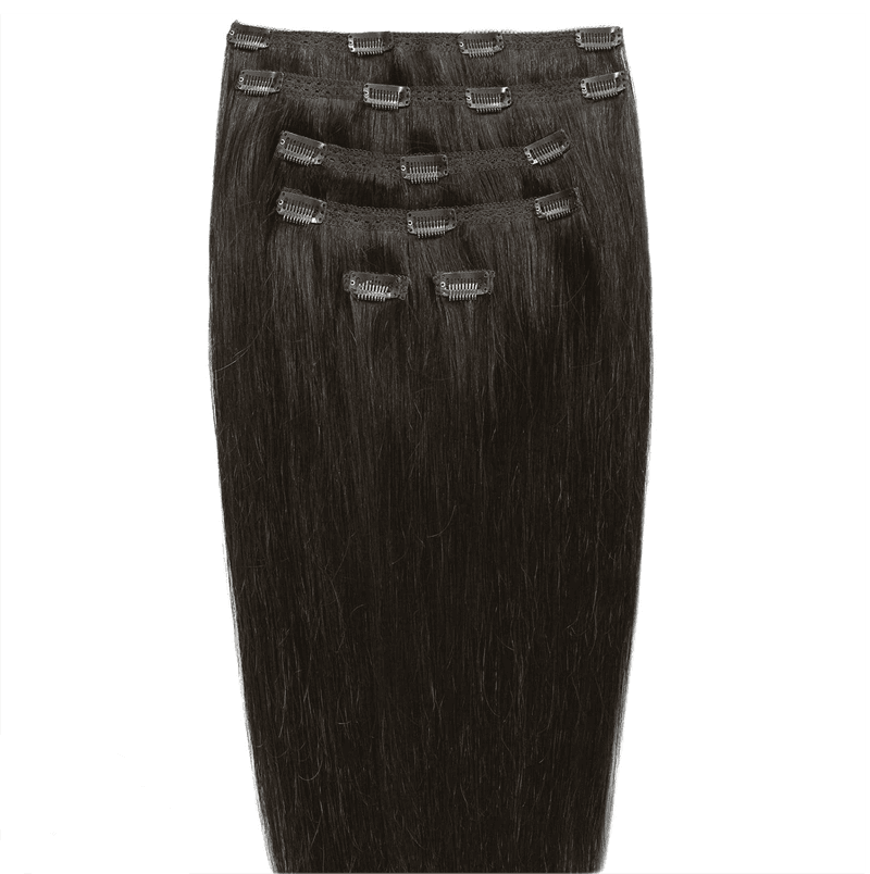 Gold24 Przedłużenie włosów Clip-in #4/27 Brązowa/Blond Mix - 50 cm Przedłużanie włosów 1 ct Czarny