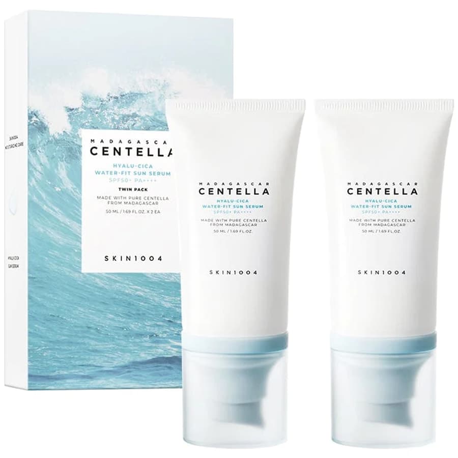 Madagascar Centella Hyalu-Cica Water-Fit Sun Serum SPF50+ PA++++ Twin Pack Ochrona przeciwsłoneczna