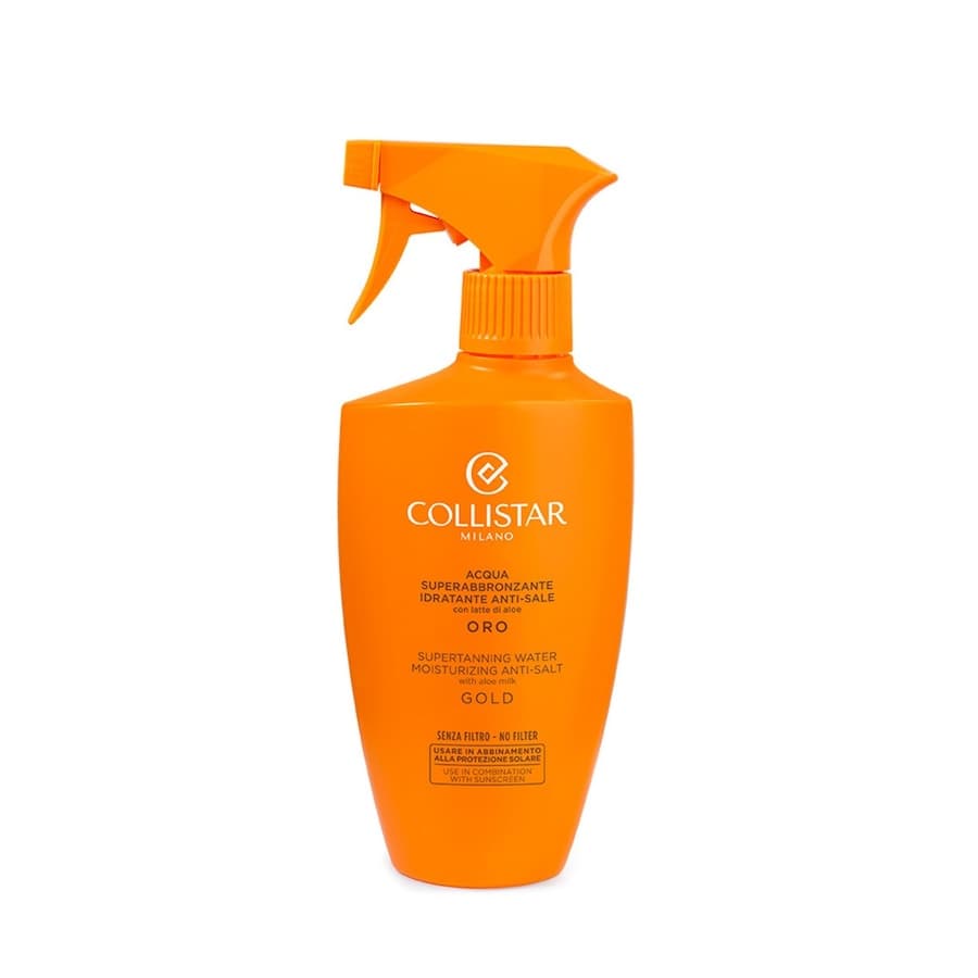 Sun Care SUPEROPALAJĄCA NAWILŻAJĄCA WODA z mleczkiem aloesowym i złotymi drobinkami Ochrona przeciwsłoneczna