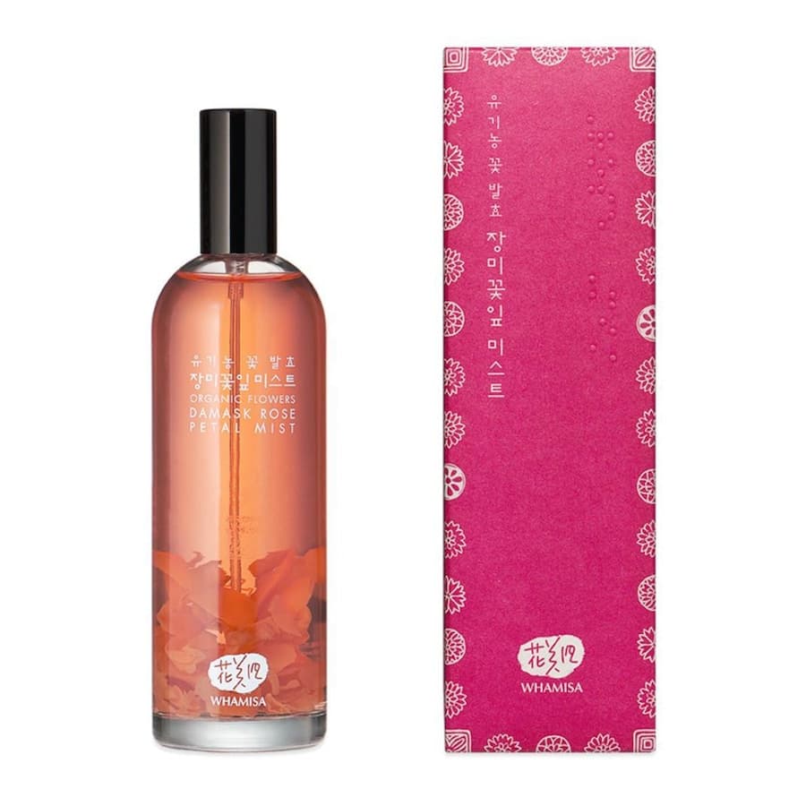 Organic Flowers Damasceńska Róża Płatki Kojący Nawilżający Spray