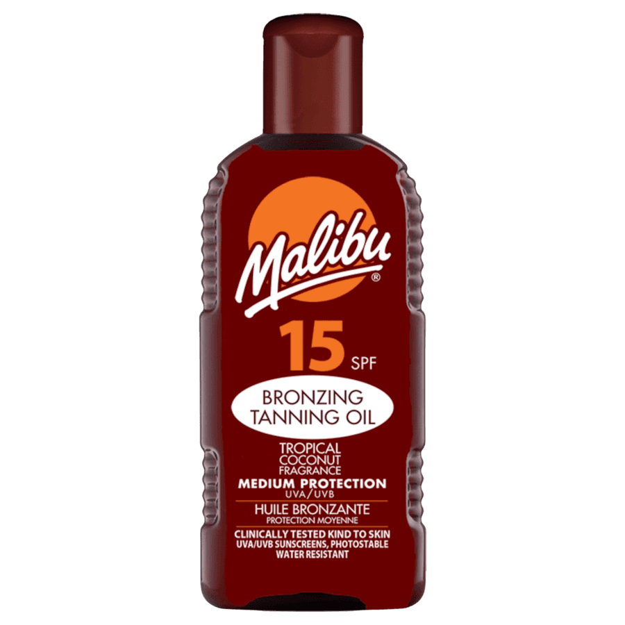 Bronzing Tanning Oil olejek do opalania brązujący tropikalny kokos SPF15 Ochrona przeciwsłoneczna