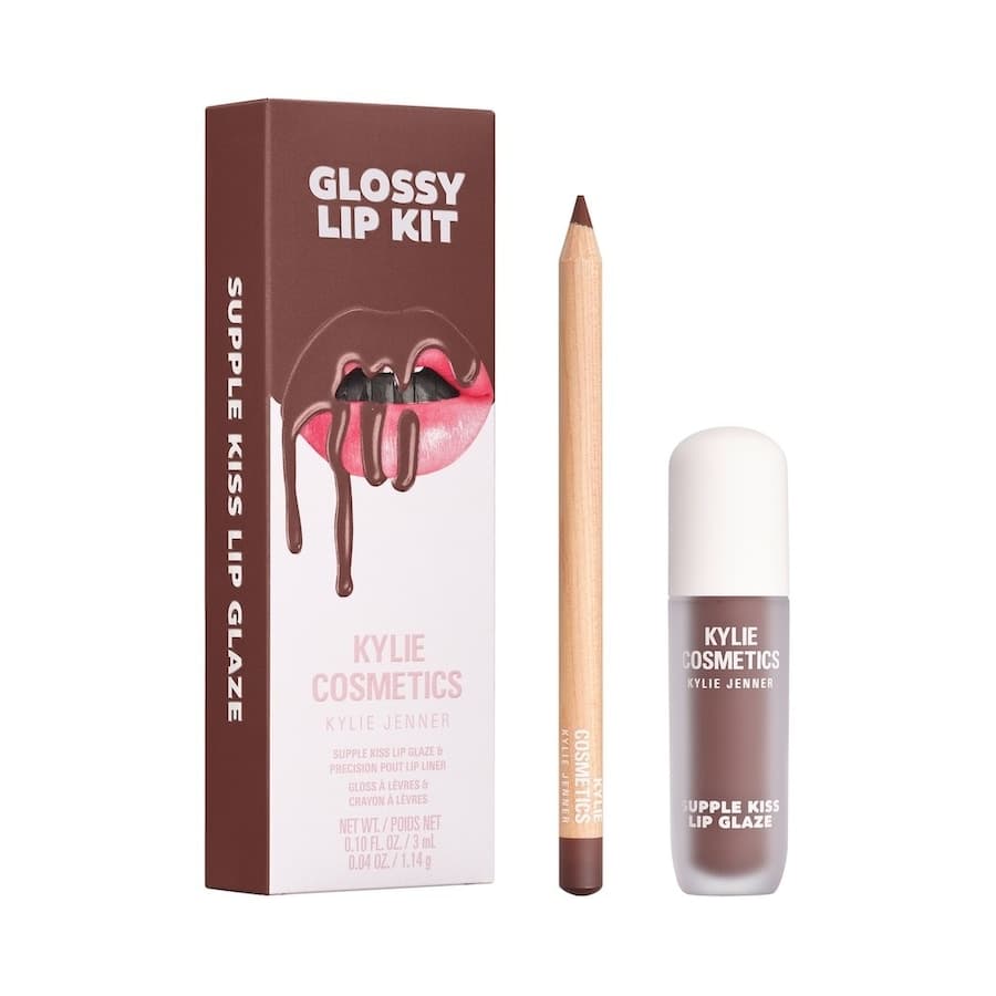 Kylie Cosmetics Glossy Lip Kit - Comes Naturally Zestawy do makijażu ust 1 ct 612 - ESPRESSO