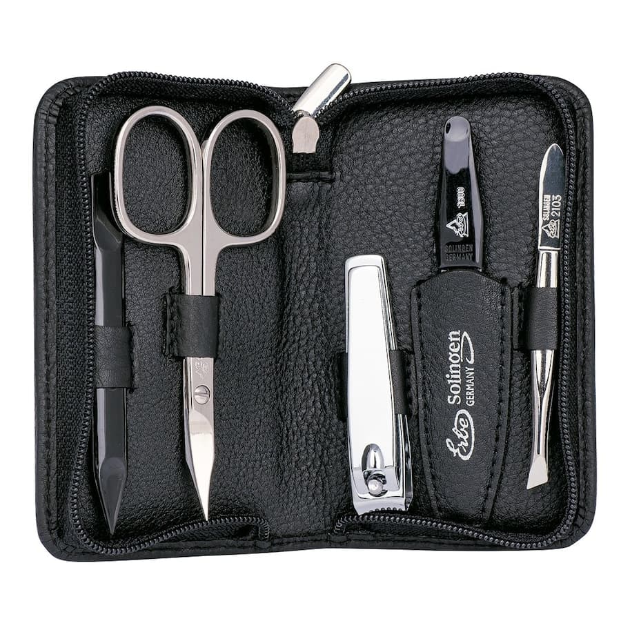Manicure Zipper Case Range "Siena", black,. Zestawy do manicure 1 ct