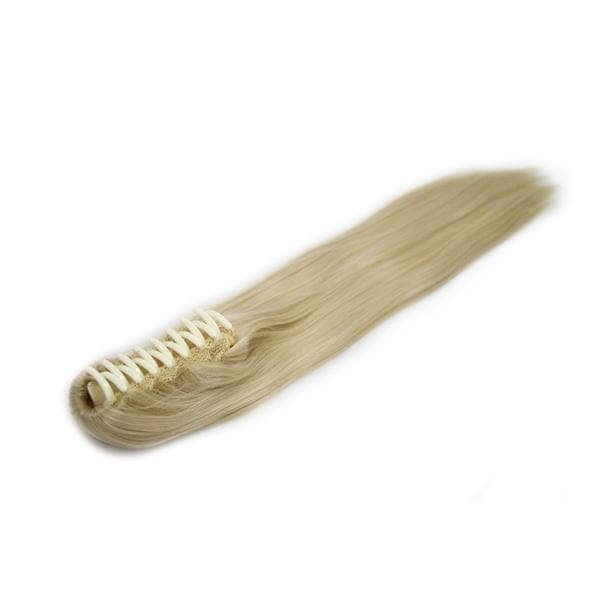 Przedłużanie Włosów Kucyk z klipsem #613 Blond - Glatt Przedłużanie włosów 1 ct Jasnobrązowy