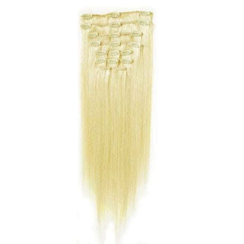 Fashiongirl Doczepiane Włosy Clip In - 65 cm - #60 Platynowy Blond Przedłużanie włosów 1 ct Nude