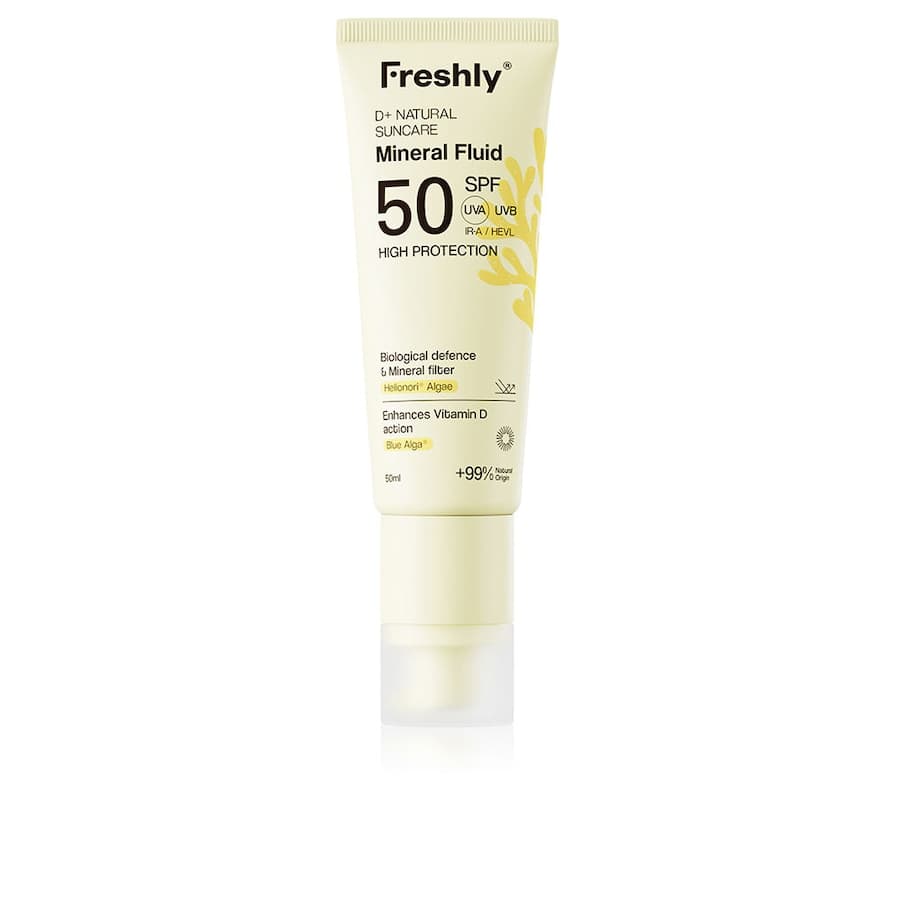 D+ NATURALNY płyn do opalania mineralny SPF50 Ochrona przeciwsłoneczna
