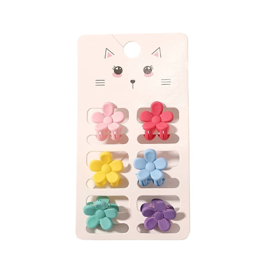 SOHO SOHO Lala Mini Spinki do Włosów - Kwiatki () Klamry i spinki do włosów 6 ct Czarny Damski