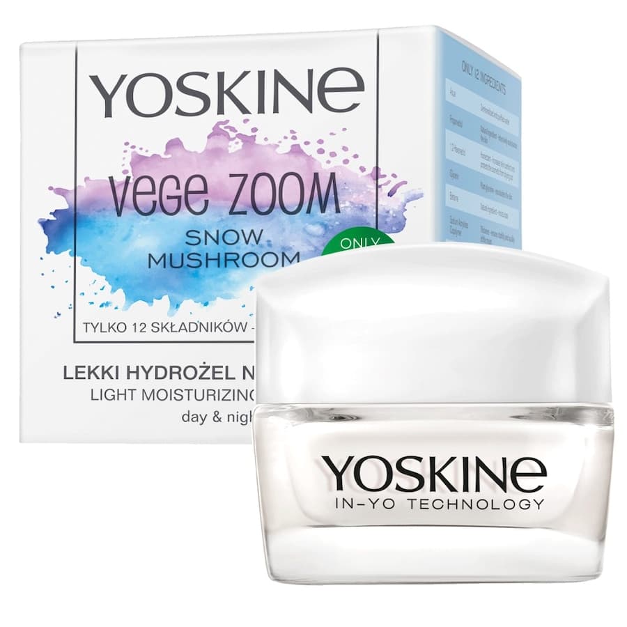 Yoskine Vege Zoom, lekki hydrożel nawilżający, Kremy do twarzy Damski