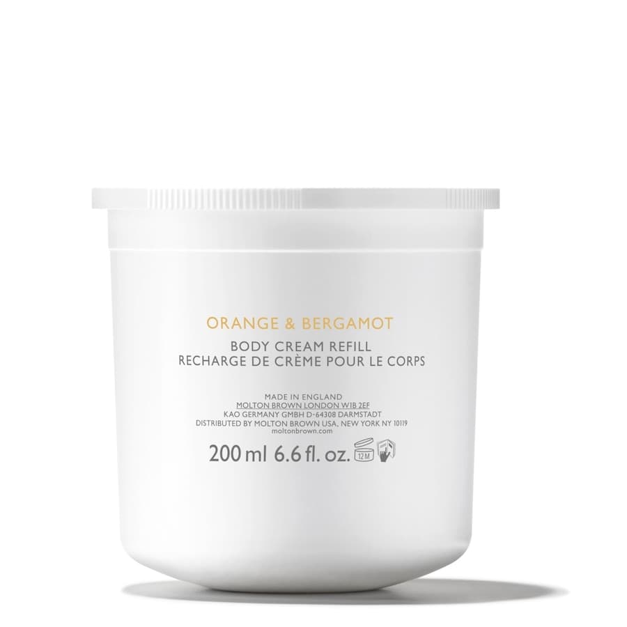 Orange & Bergamot — krem do ciała w napełnianym słoiku — wkład uzupełniający