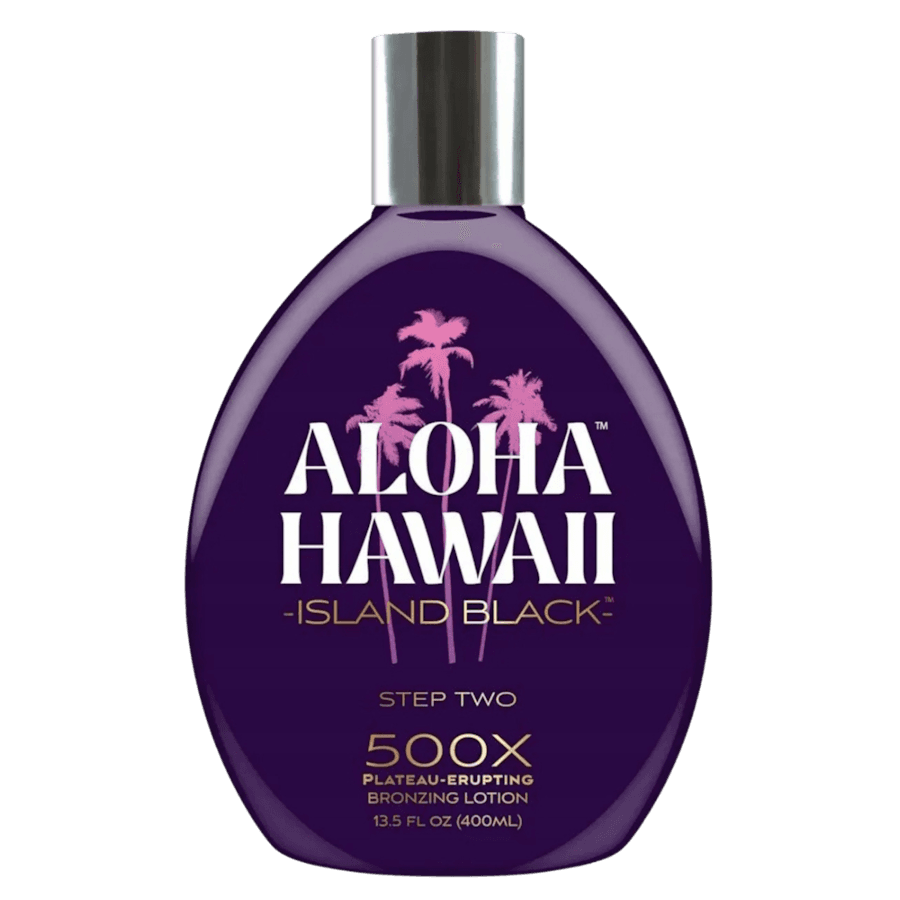 Aloha Hawaii Island Blackbronzer do opalania z olejem kokosowym i hibiskusem Samoopalacze
