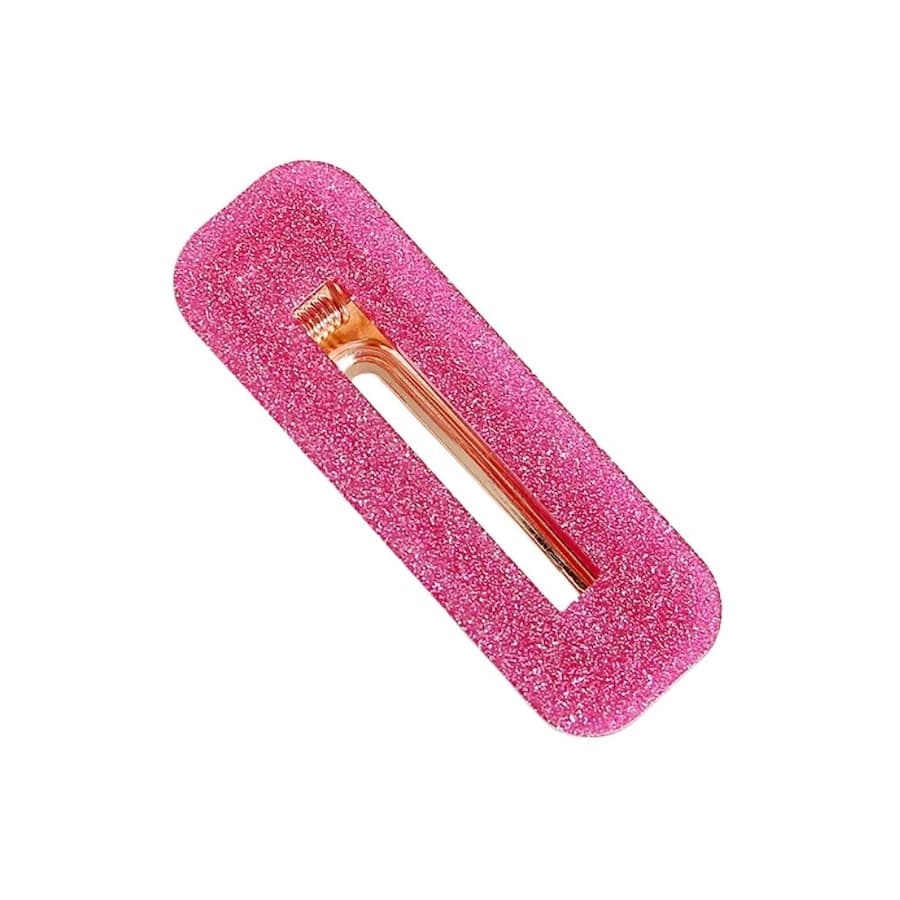 SOHO Mova Spinka do Włosów - Glitter Silver (6,5 cm) Klamry i spinki do włosów 1 ct różowe złoty Damski