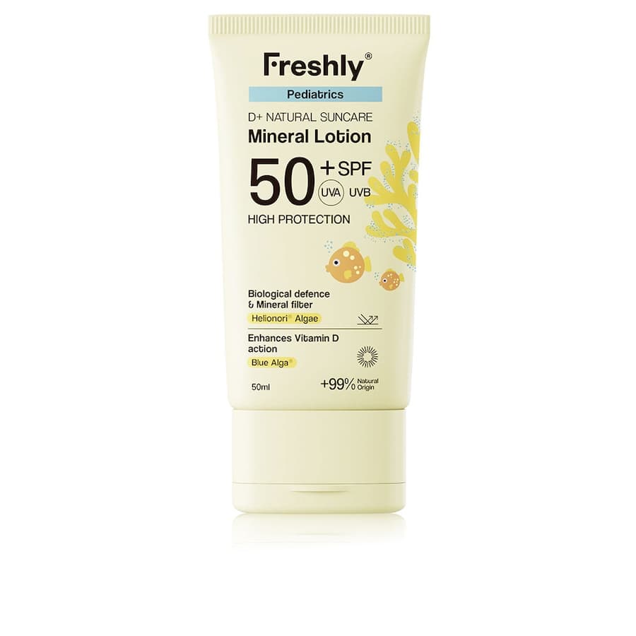 PEDIATRICS D+ NATURALNY MLECZKO SŁONECZNE mineralne SPF50+ Ochrona przeciwsłoneczna dla dzieci