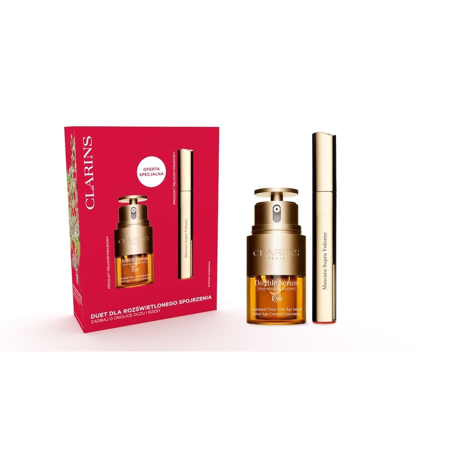 Zestaw dla Rozświetlonego Spojrzenia: Double Serum Eye + Supra Volume Mascara Zestawy do pielęgnacji oczu 1 ct Damski