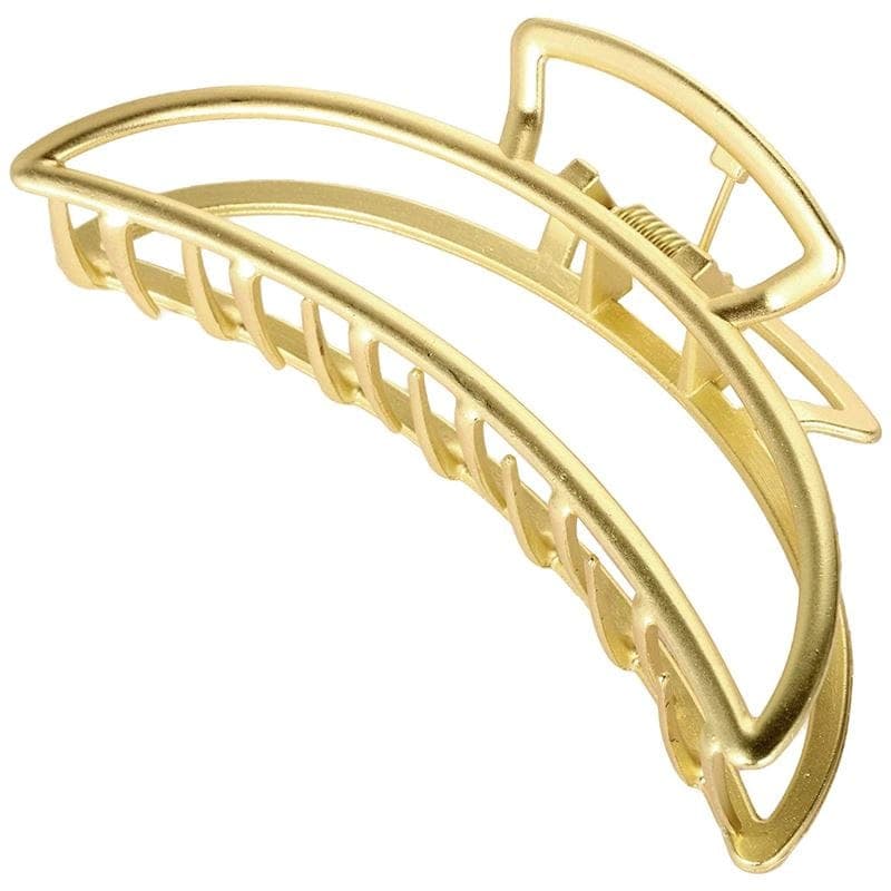 SOHO SOHO® Barrette - Duża metalowa spinka do włosów, Złota Klamry i spinki do włosów 1 ct Jasnobrązowy