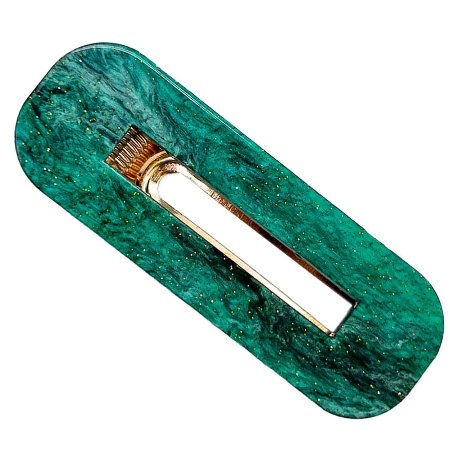 SOHO Mova Spinka do Włosów - Glitter Silver (6,5 cm) Klamry i spinki do włosów 1 ct Czarny Damski