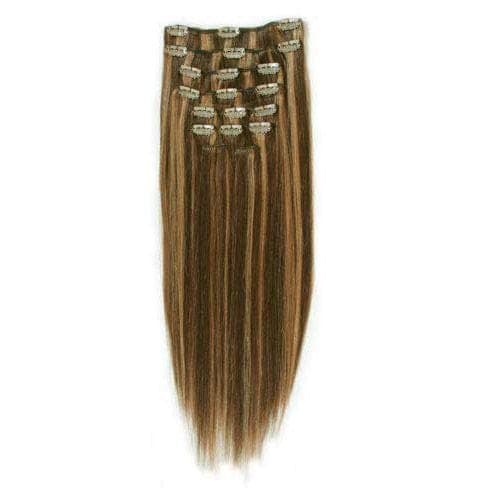 Fashiongirl Doczepiane Włosy Clip In - 65 cm - #60 Platynowy Blond Przedłużanie włosów 1 ct Brązowy