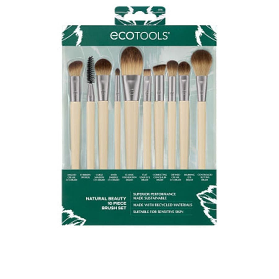 ZESTAW PĘDZLI DO MAKIJAŻU NATURAL BEAUTY Zestawy pędzli do makijażu 1 ct