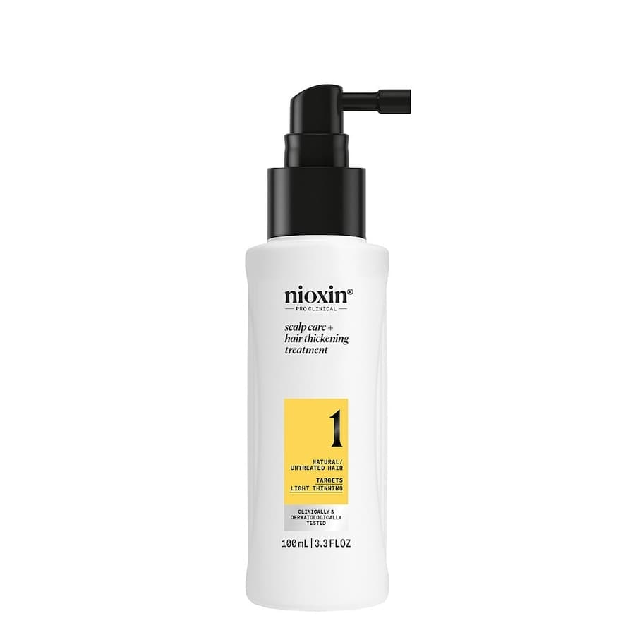 Nioxin System 1 serum bez spłukiwania do skóry głowy i włosów naturalnych, lekko przerzedzonych, Maski do włosów