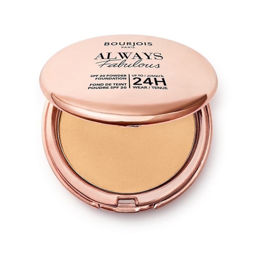 Bourjois Always Fabulous ultralekki puder kryjący z filtrem SPF20 nr 100 Rose Ivory, Pudry