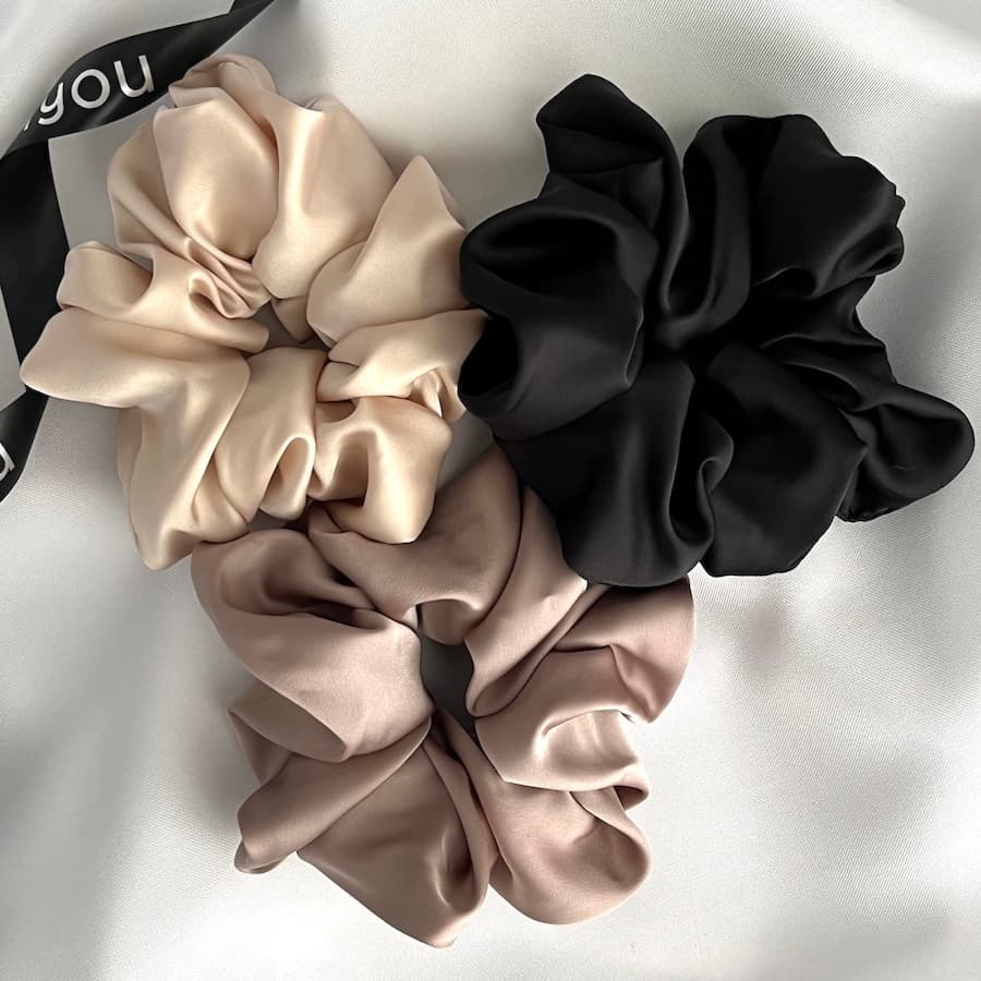 Zestaw gumek scrunchies MAXI Gumki do włosów 1 ct