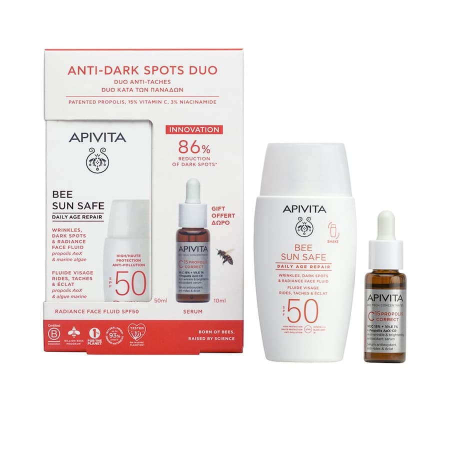 BEE SUN SAFE CODZIENNA REGENERACJA PRZECIWSTARZENIOWA SPF50 Zestawy do opalania 1 ct
