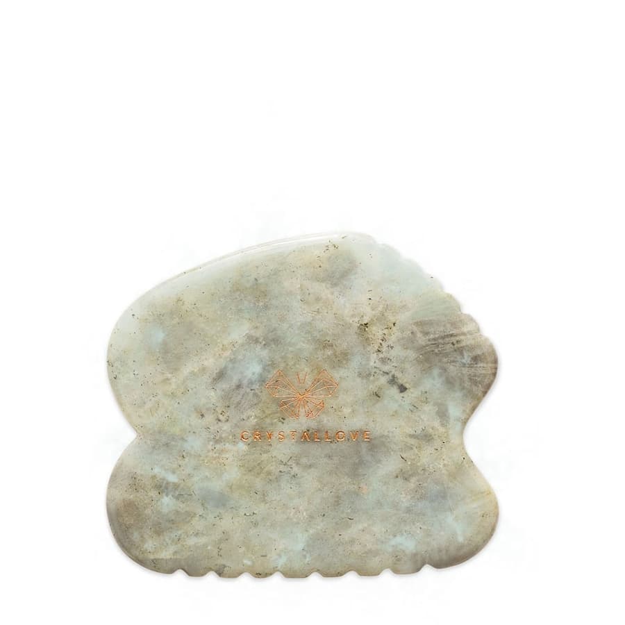 CONTOUR GUA SHA – płytka do masażu gua sha z labradorytu Urządzenia do masażu twarzy 1 ct
