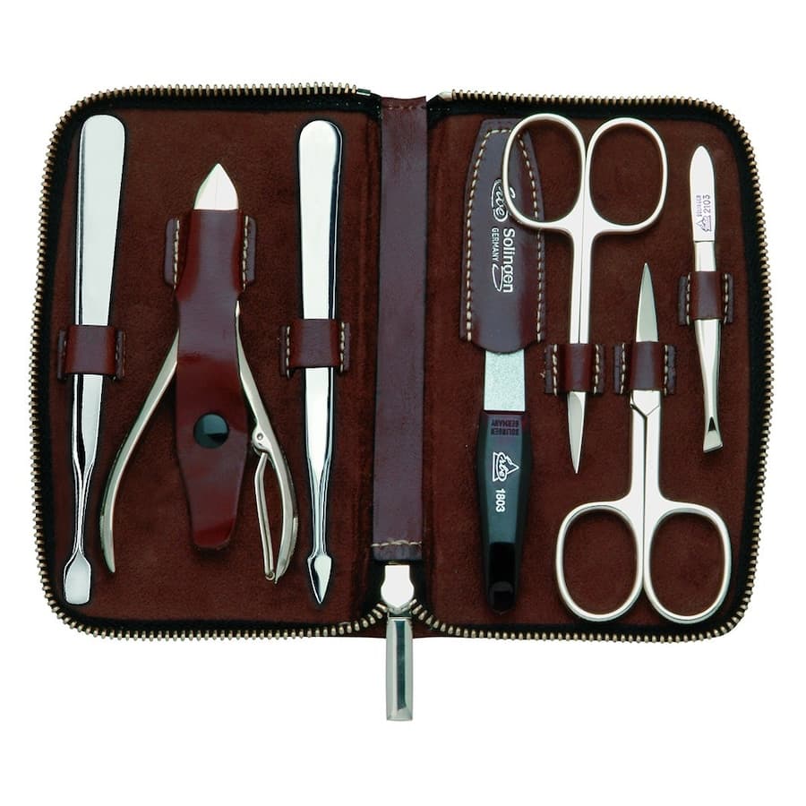 Manicure Zipper Case Range "Houston", brown,. Kuferki do makijażu 1 ct